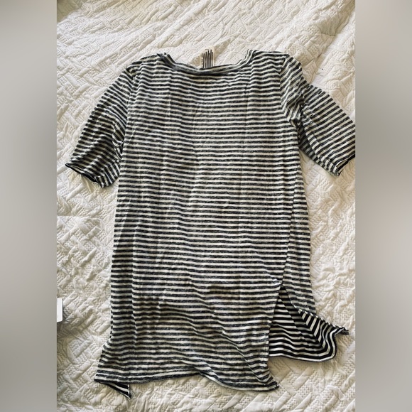 Free People Destroyed Distressed Striped Tee - Picture 3 of 5